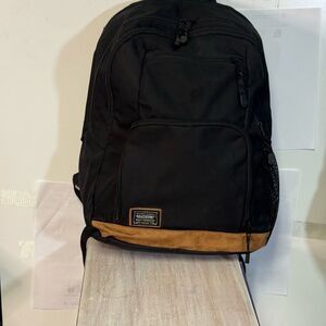Eastpak Black and Tan Backpack